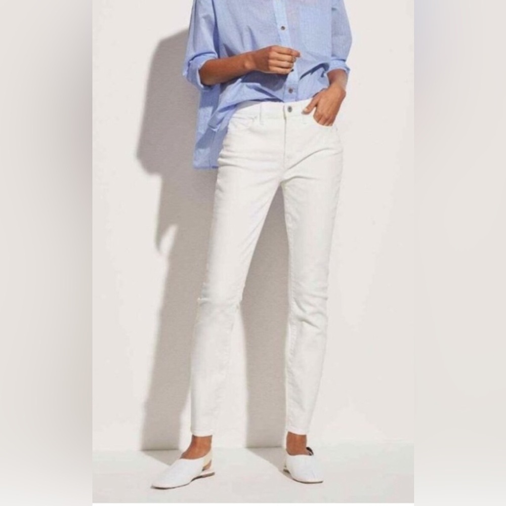 Vince White 5 Pocket Skinny Mid Rise Jeans | 31